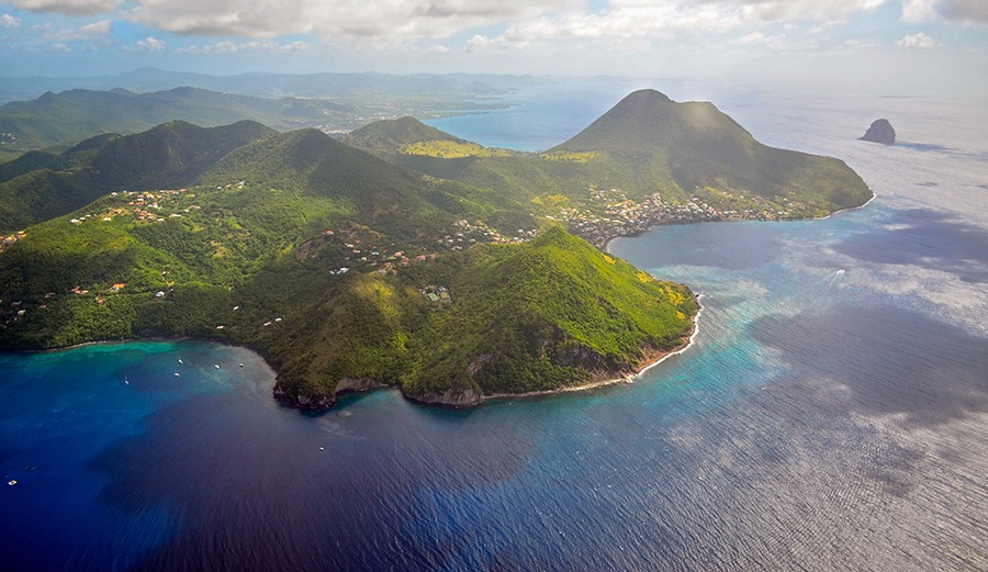 La martinique vue du ciel 